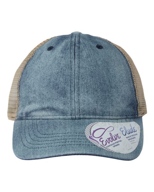 Women's Denim Mesh-Back Cap