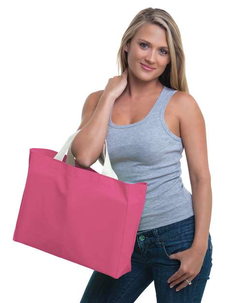 USA Made Cotton Canvas Medium Gusset Tote Bag