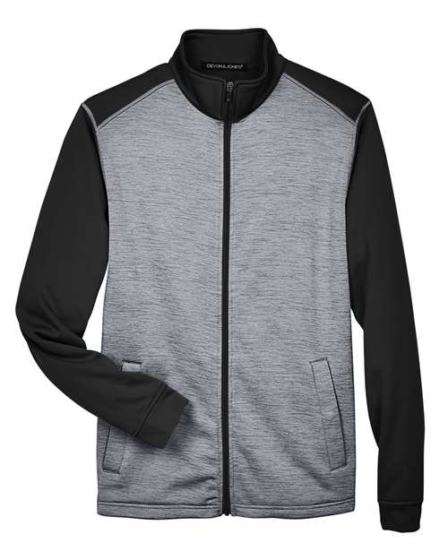 Men's Newbury Colorblock Mélange Fleece Full-Zip jacket