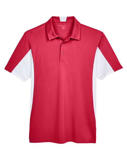 Men's Side Blocked Micro-Pique Polo