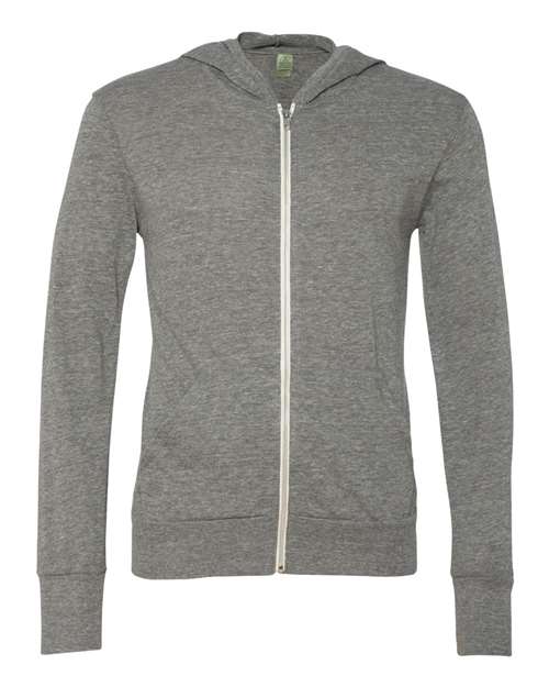 Unisex Eco-Jersey Full-Zip Hooded Tee