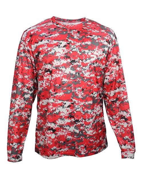 Youth Digital Camo Long Sleeve T-Shirt - Image 6
