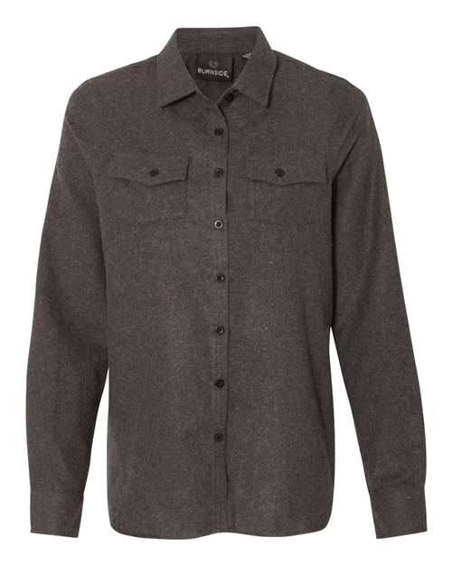 Women's Solid Flannel Shirt