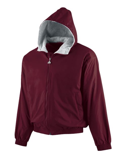 Youth Hooded Taffeta Jacket - Image 5