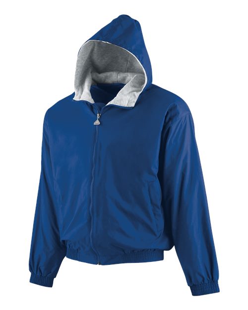 Youth Hooded Taffeta Jacket - Image 9