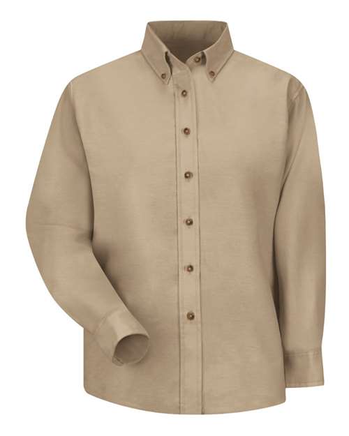Women's Poplin Dress Shirt - Image 4