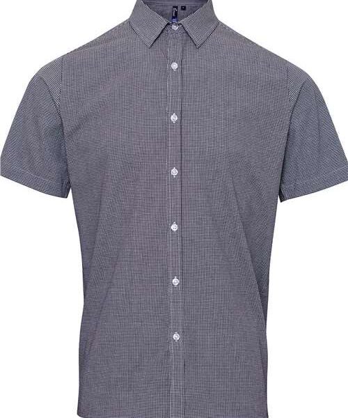Men's Microcheck Gingham Cotton Shirt