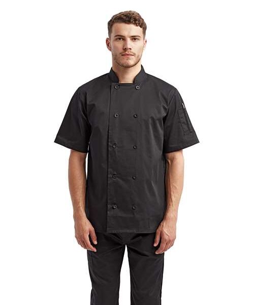 Unisex Short Sleeve Recycled Chef Coat