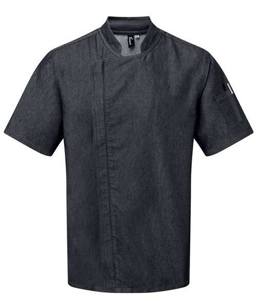 Unisex Zip-Close Short Sleeve Chef's Coat
