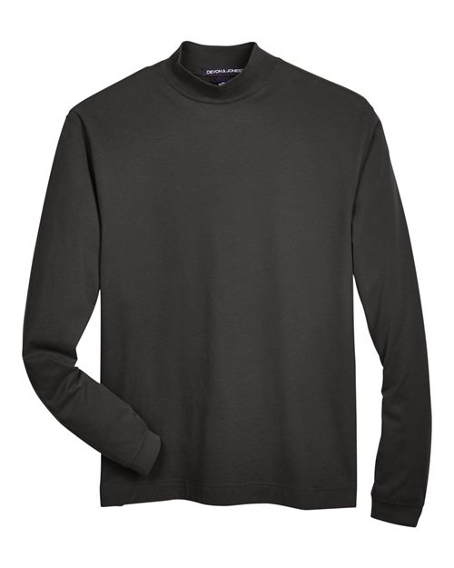 Unisex Sueded Jersey Mock Neck T-Shirt