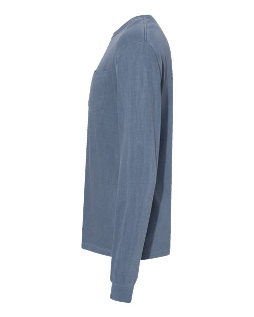 Garment-Dyed Heavyweight Long Sleeve Pocket T-Shirt - Image 39