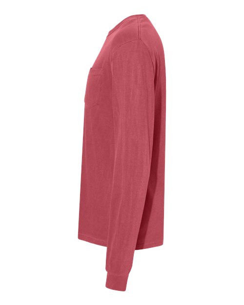Garment-Dyed Heavyweight Long Sleeve Pocket T-Shirt - Image 53