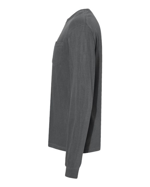 Garment-Dyed Heavyweight Long Sleeve Pocket T-Shirt - Image 84