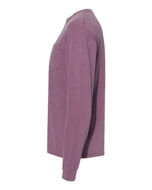 Garment-Dyed Heavyweight Long Sleeve Pocket T-Shirt - Image 35
