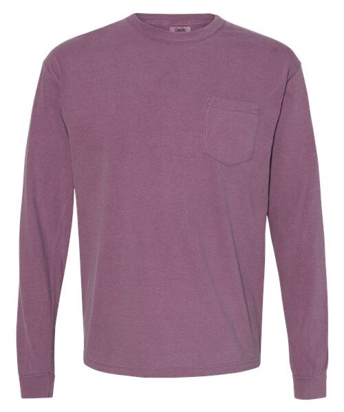 Garment-Dyed Heavyweight Long Sleeve Pocket T-Shirt