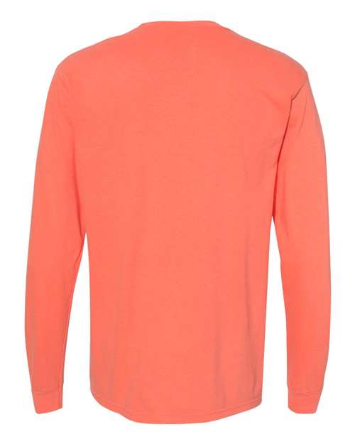 Garment-Dyed Heavyweight Long Sleeve Pocket T-Shirt - Image 44