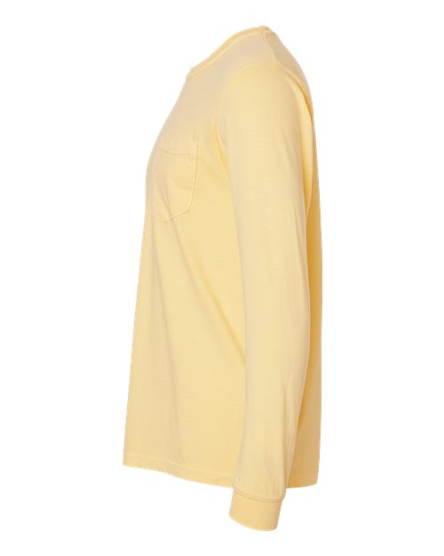 Garment-Dyed Heavyweight Long Sleeve Pocket T-Shirt - Image 47