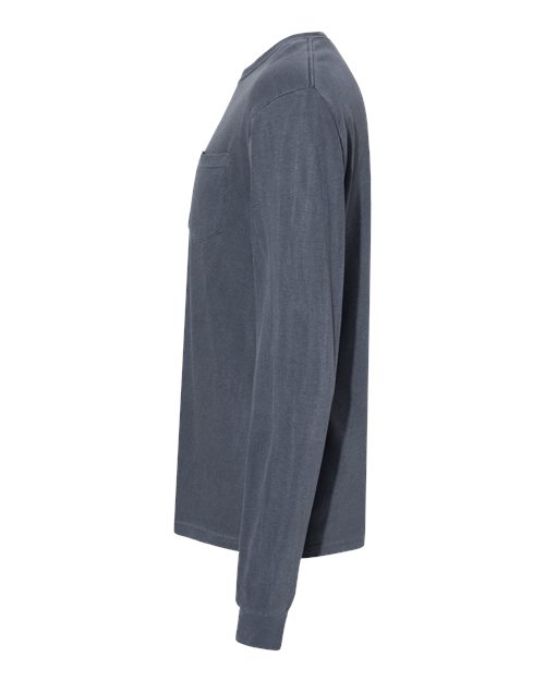 Garment-Dyed Heavyweight Long Sleeve Pocket T-Shirt - Image 57
