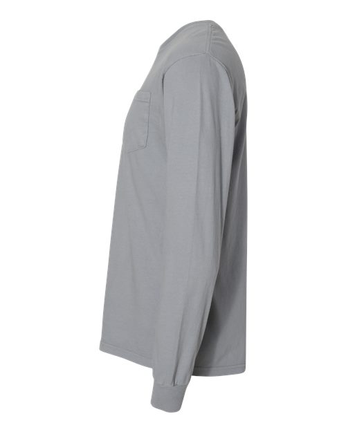 Garment-Dyed Heavyweight Long Sleeve Pocket T-Shirt - Image 61