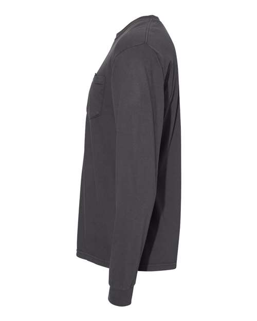 Garment-Dyed Heavyweight Long Sleeve Pocket T-Shirt - Image 63