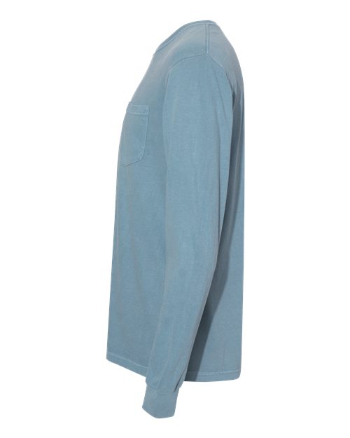 Garment-Dyed Heavyweight Long Sleeve Pocket T-Shirt - Image 67