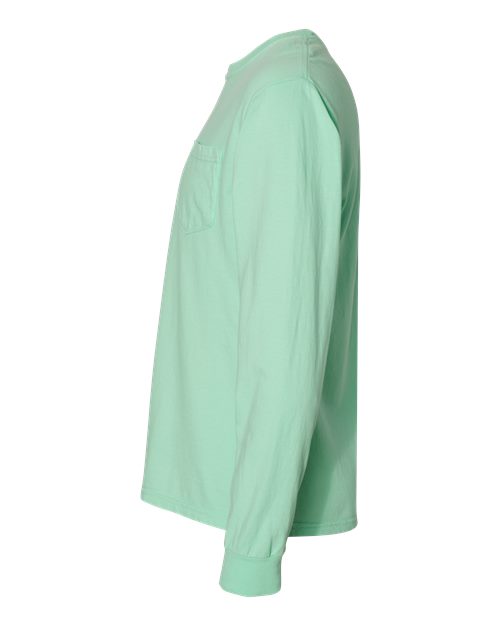 Garment-Dyed Heavyweight Long Sleeve Pocket T-Shirt - Image 74