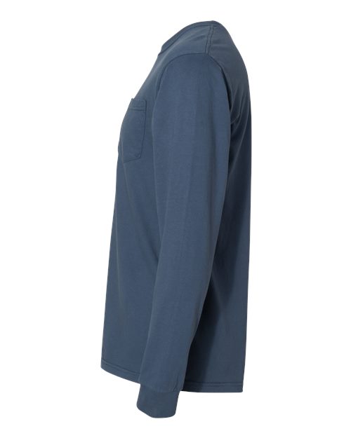 Garment-Dyed Heavyweight Long Sleeve Pocket T-Shirt - Image 80