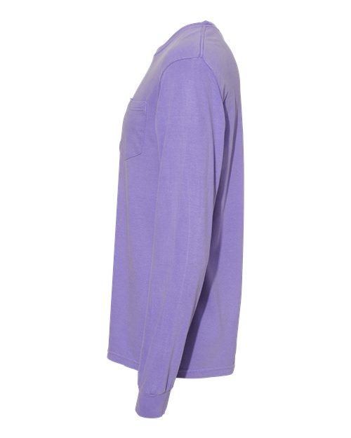 Garment-Dyed Heavyweight Long Sleeve Pocket T-Shirt - Image 96