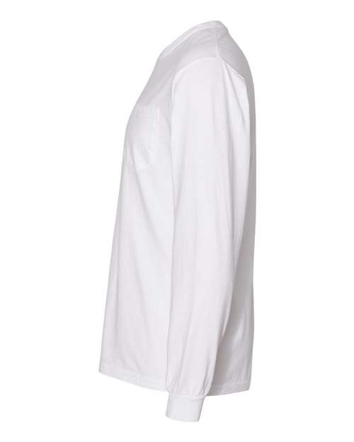 Garment-Dyed Heavyweight Long Sleeve Pocket T-Shirt - Image 100