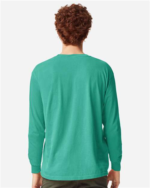 Garment-Dyed Heavyweight Long Sleeve T-Shirt - Image 122