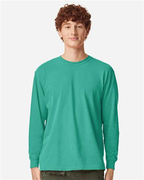 Garment-Dyed Heavyweight Long Sleeve T-Shirt - Image 120