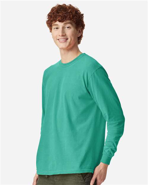 Garment-Dyed Heavyweight Long Sleeve T-Shirt - Image 121