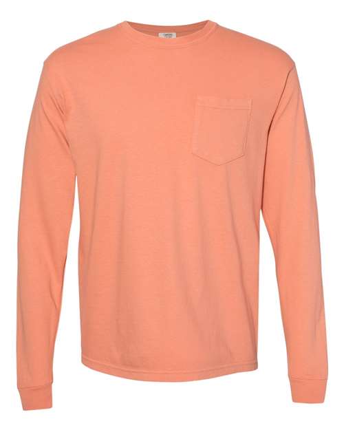 Garment-Dyed Heavyweight Long Sleeve Pocket T-Shirt - Image 28