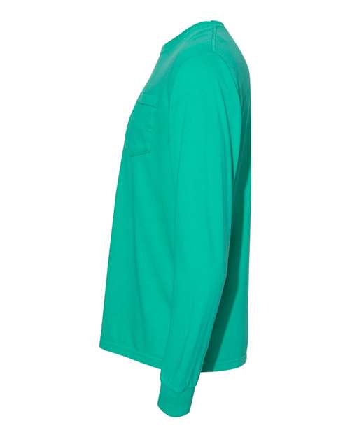 Garment-Dyed Heavyweight Long Sleeve Pocket T-Shirt - Image 69