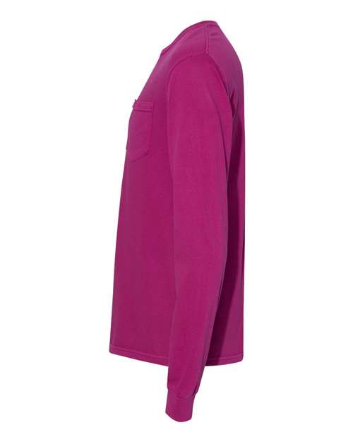Garment-Dyed Heavyweight Long Sleeve Pocket T-Shirt - Image 41