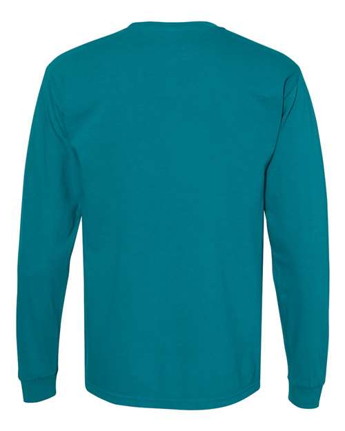 Garment-Dyed Heavyweight Long Sleeve Pocket T-Shirt - Image 91