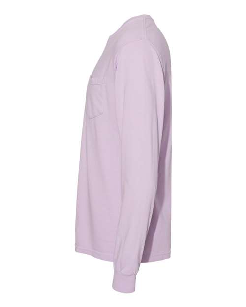 Garment-Dyed Heavyweight Long Sleeve Pocket T-Shirt - Image 82