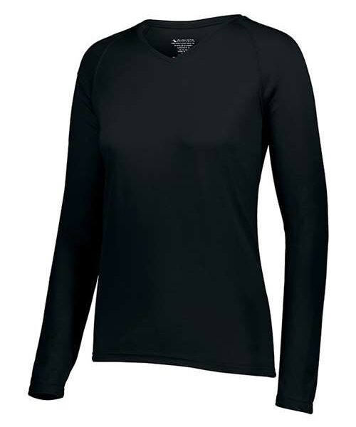 Women's Attain Wicking Long Sleeve V-Neck T-Shirt